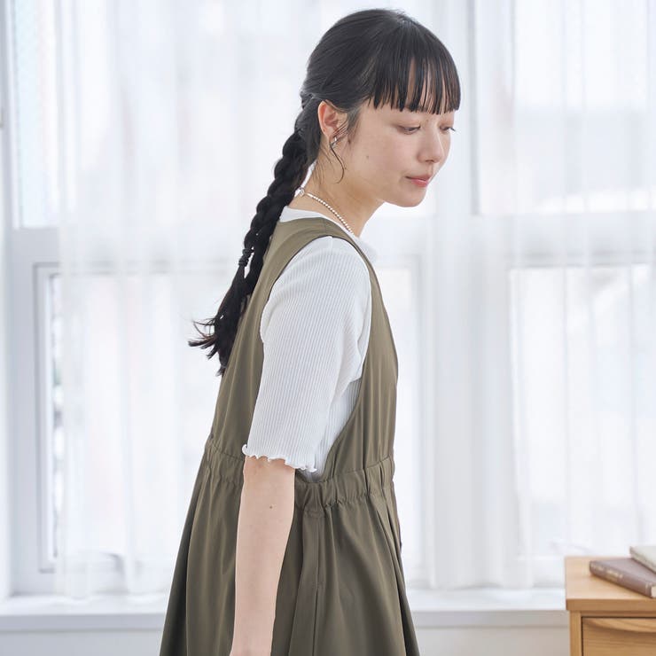 メロークルー 半袖リブTシャツ | coen【women】 | 詳細画像5 
