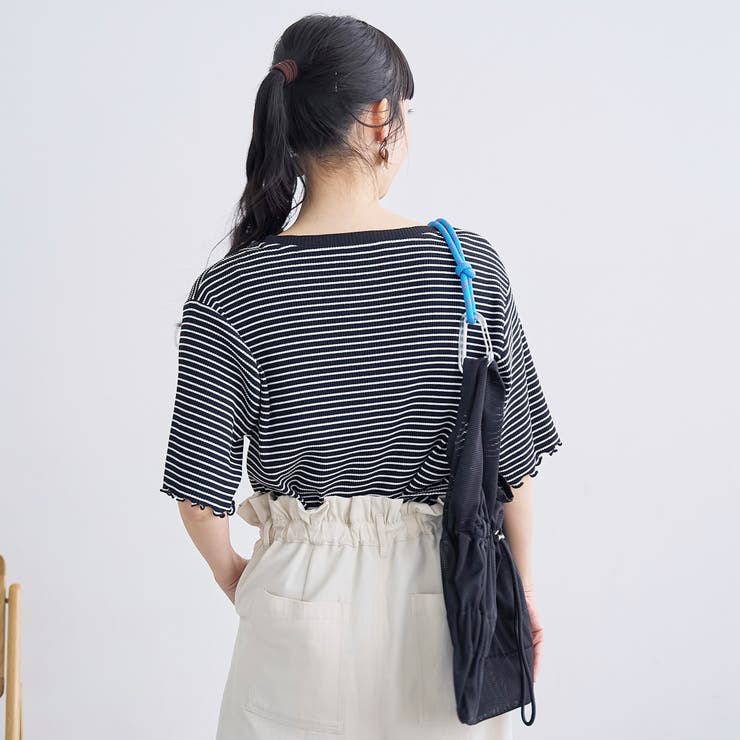 メロークルーネック リブ半袖ゆるTシャツ | coen【women】 | 詳細画像9 