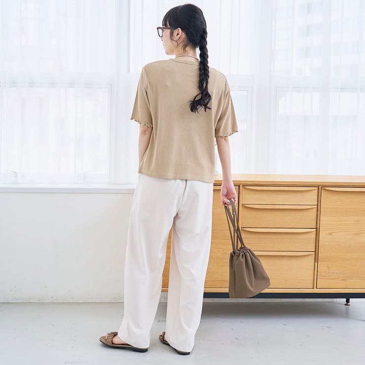 メローヘンリーネック リブ半袖ゆるTシャツ | coen【women】 | 詳細画像11 