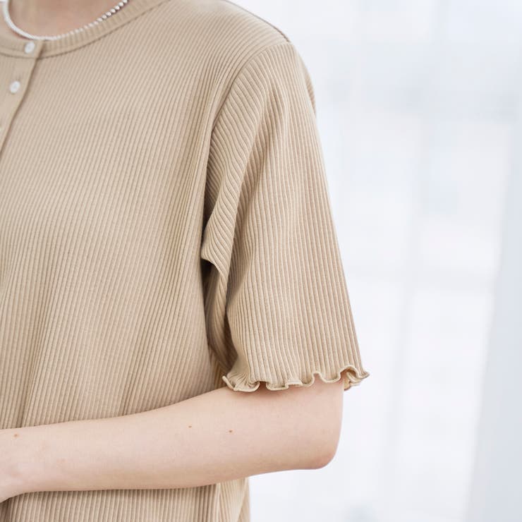 メローヘンリーネック リブ半袖ゆるTシャツ | coen【women】 | 詳細画像15 