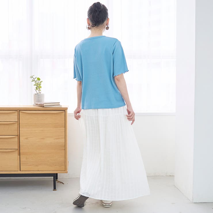 メローヘンリーネック リブ半袖ゆるTシャツ | coen【women】 | 詳細画像17 