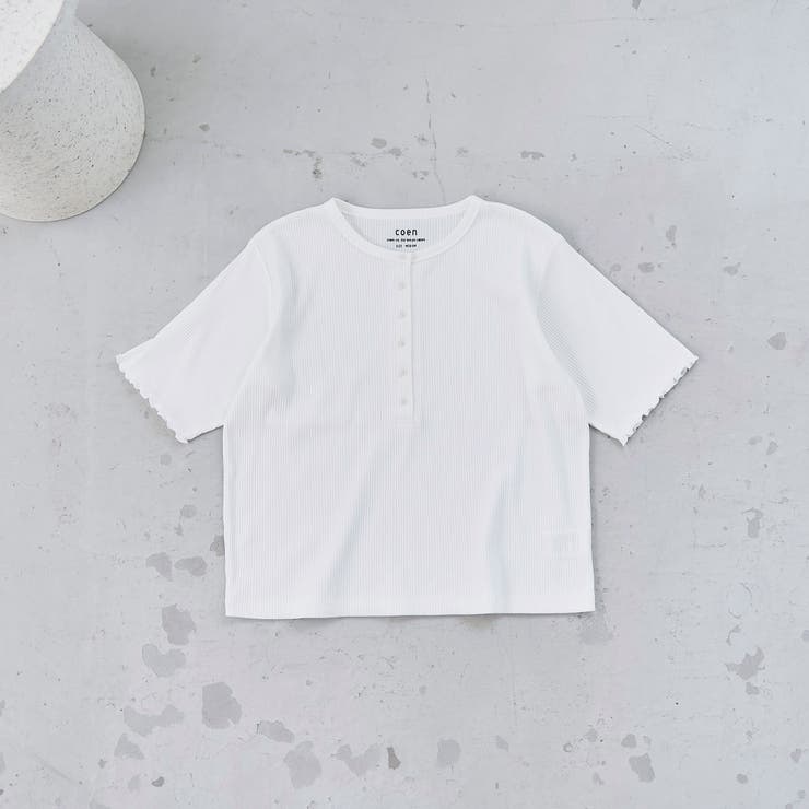 メローヘンリーネック リブ半袖ゆるTシャツ | coen【women】 | 詳細画像22 
