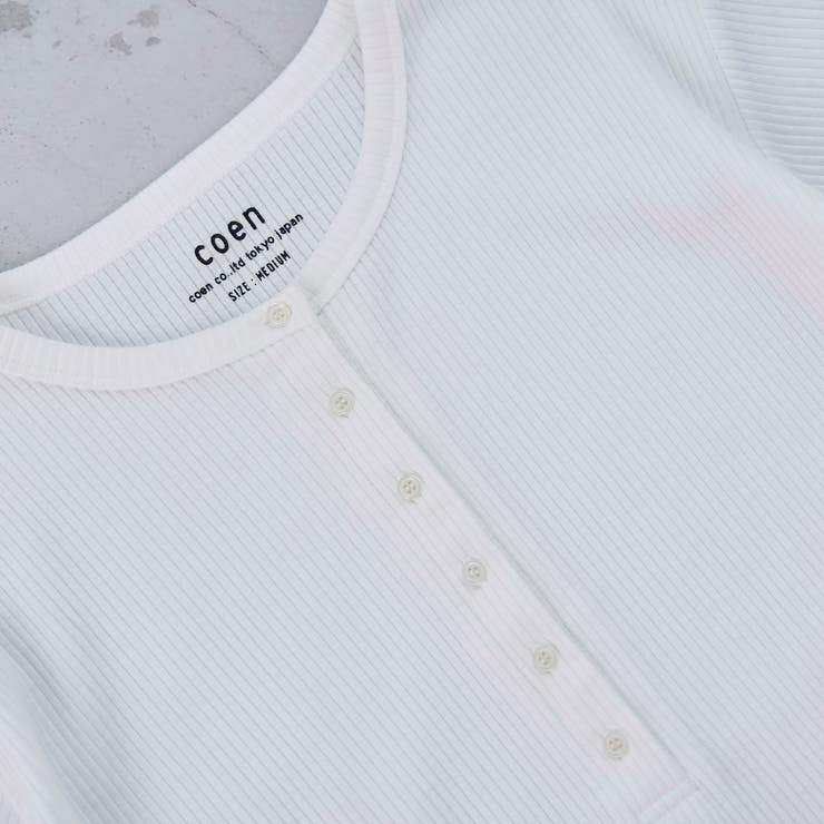 メローヘンリーネック リブ半袖ゆるTシャツ | coen【women】 | 詳細画像24 