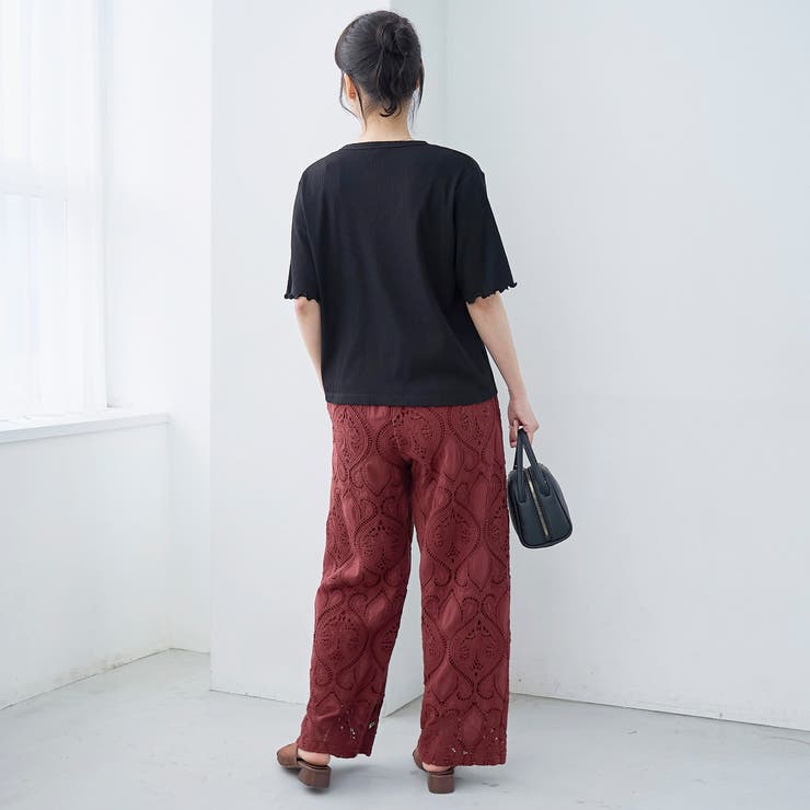 メローヘンリーネック リブ半袖ゆるTシャツ | coen【women】 | 詳細画像4 
