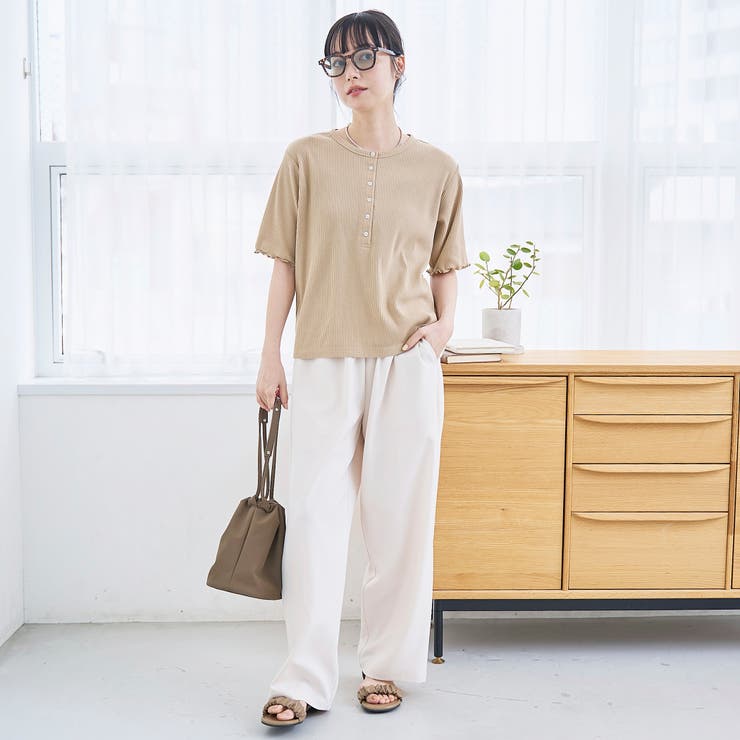 メローヘンリーネック リブ半袖ゆるTシャツ | coen【women】 | 詳細画像9 