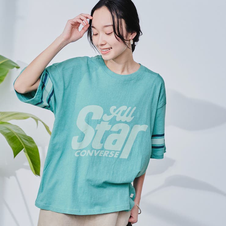 CONVERSE（コンバース） スラブ天竺ルーズTシャツ | coen【women】 | 詳細画像1 