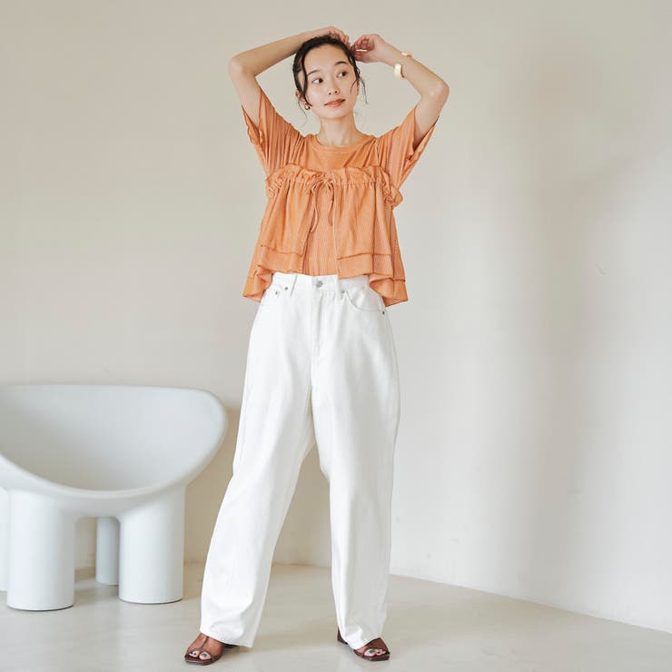 【セットアイテム】配色リブキャミソールセットTシャツ | coen【women】 | 詳細画像12 