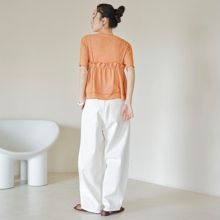 【セットアイテム】配色リブキャミソールセットTシャツ | coen【women】 | 詳細画像13 