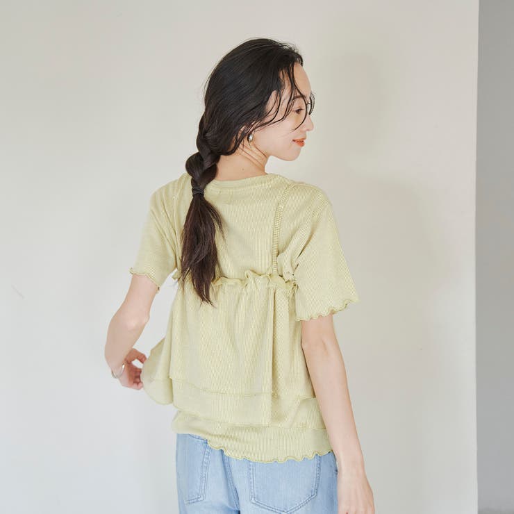 【セットアイテム】配色リブキャミソールセットTシャツ | coen【women】 | 詳細画像21 