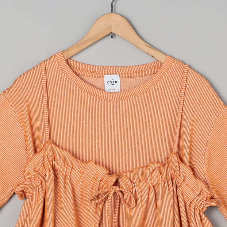 【セットアイテム】配色リブキャミソールセットTシャツ | coen【women】 | 詳細画像37 