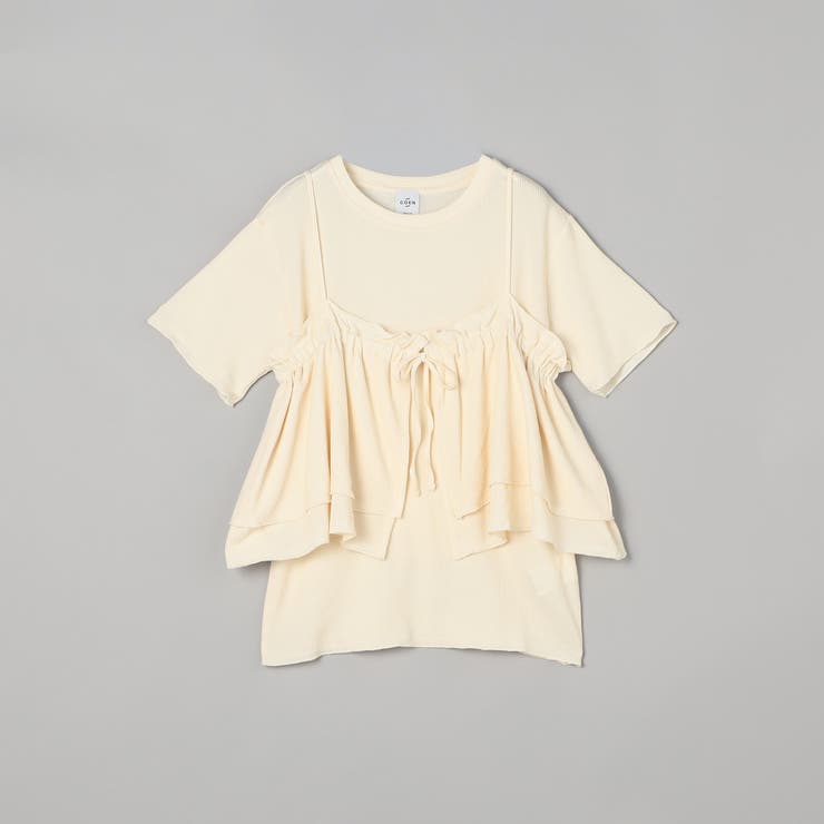 【セットアイテム】配色リブキャミソールセットTシャツ | coen【women】 | 詳細画像42 