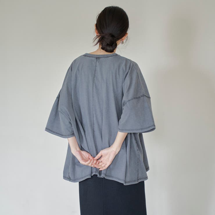 杢オーバーダイロゴヴィンテージライクTシャツ | coen【women】 | 詳細画像10 