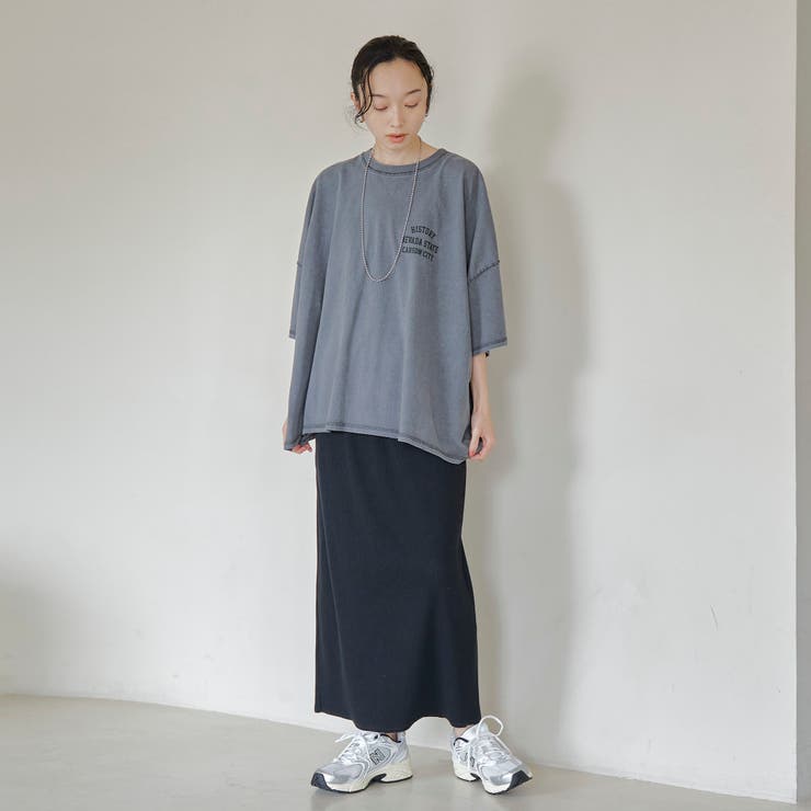 杢オーバーダイロゴヴィンテージライクTシャツ | coen【women】 | 詳細画像12 