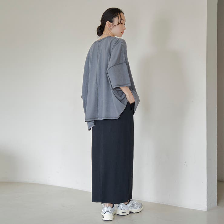 杢オーバーダイロゴヴィンテージライクTシャツ | coen【women】 | 詳細画像14 