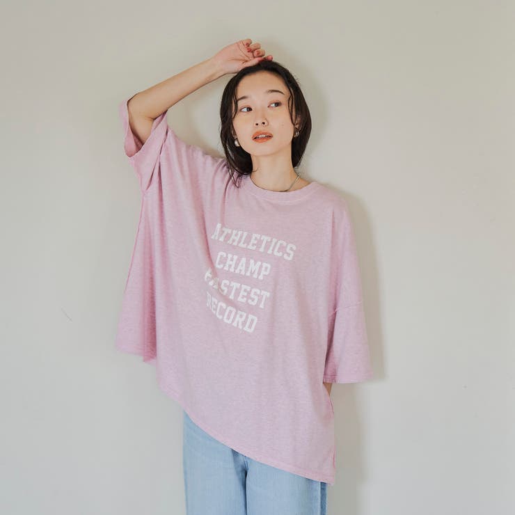 杢オーバーダイロゴヴィンテージライクTシャツ | coen【women】 | 詳細画像15 