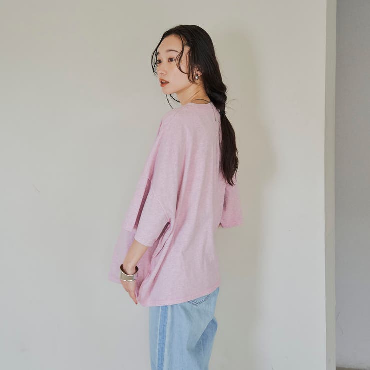 杢オーバーダイロゴヴィンテージライクTシャツ | coen【women】 | 詳細画像16 