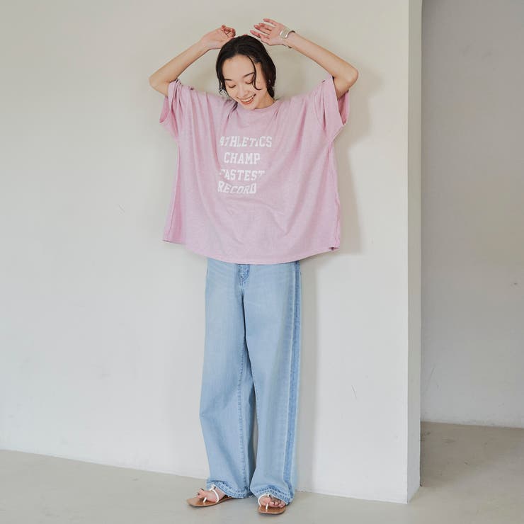 杢オーバーダイロゴヴィンテージライクTシャツ | coen【women】 | 詳細画像19 