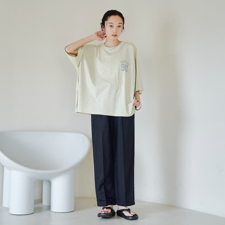 杢オーバーダイロゴヴィンテージライクTシャツ | coen【women】 | 詳細画像22 