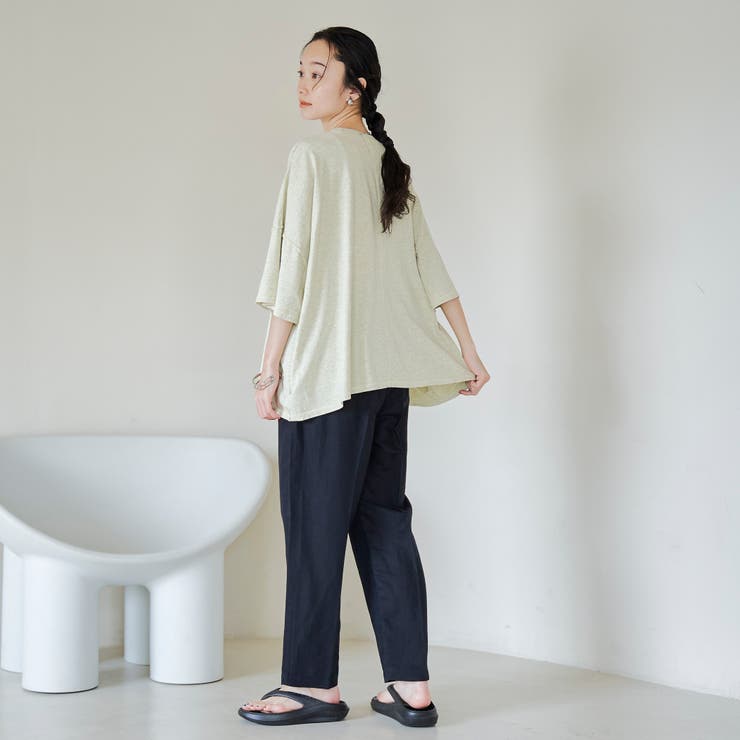 杢オーバーダイロゴヴィンテージライクTシャツ | coen【women】 | 詳細画像23 