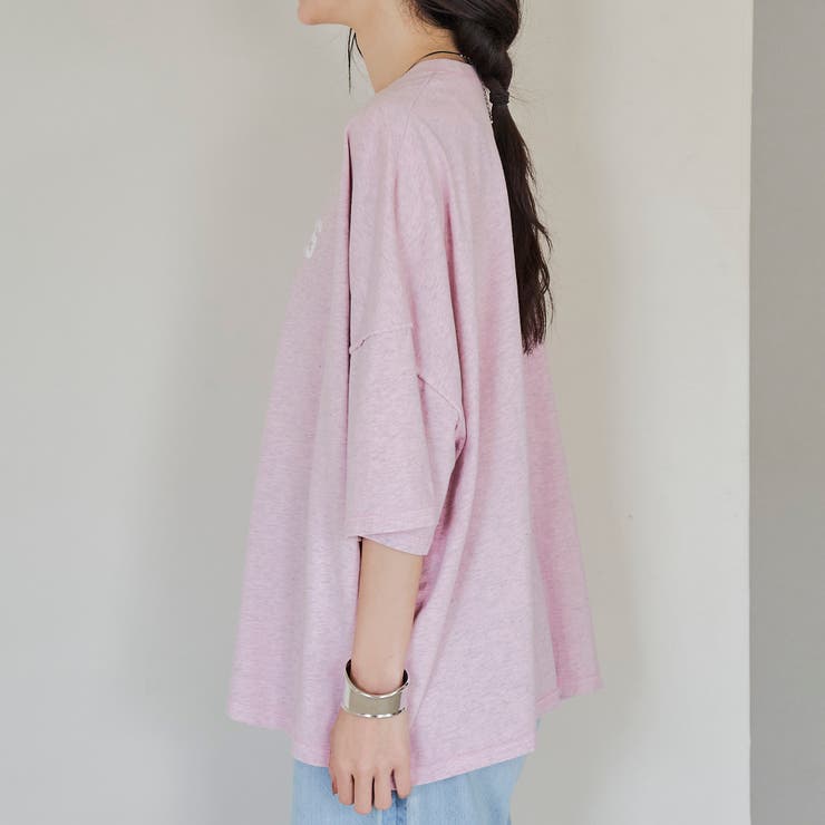 杢オーバーダイロゴヴィンテージライクTシャツ | coen【women】 | 詳細画像29 