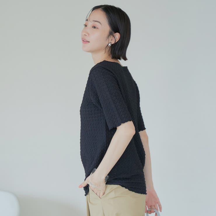 ポコポコハーフスリーブTシャツ | coen【women】 | 詳細画像9 