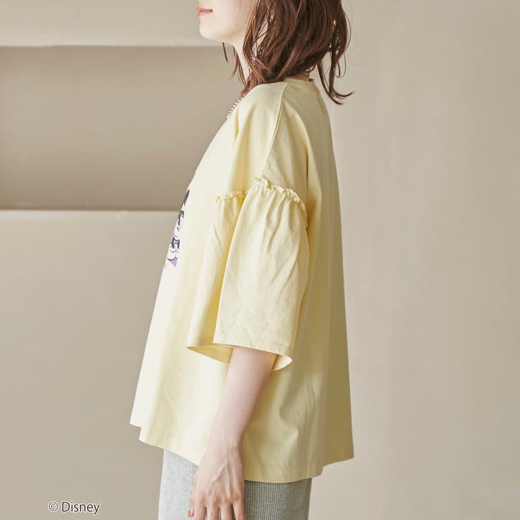【MICKEY（ミッキー） / 別注】ミッキー＆ミニー袖フレアTシャツ | coen【women】 | 詳細画像20 