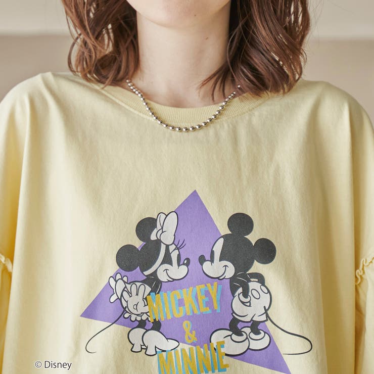 【MICKEY（ミッキー） / 別注】ミッキー＆ミニー袖フレアTシャツ | coen【women】 | 詳細画像22 