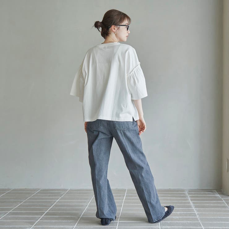 【MICKEY（ミッキー） / 別注】ミッキー＆ミニー袖フレアTシャツ | coen【women】 | 詳細画像7 