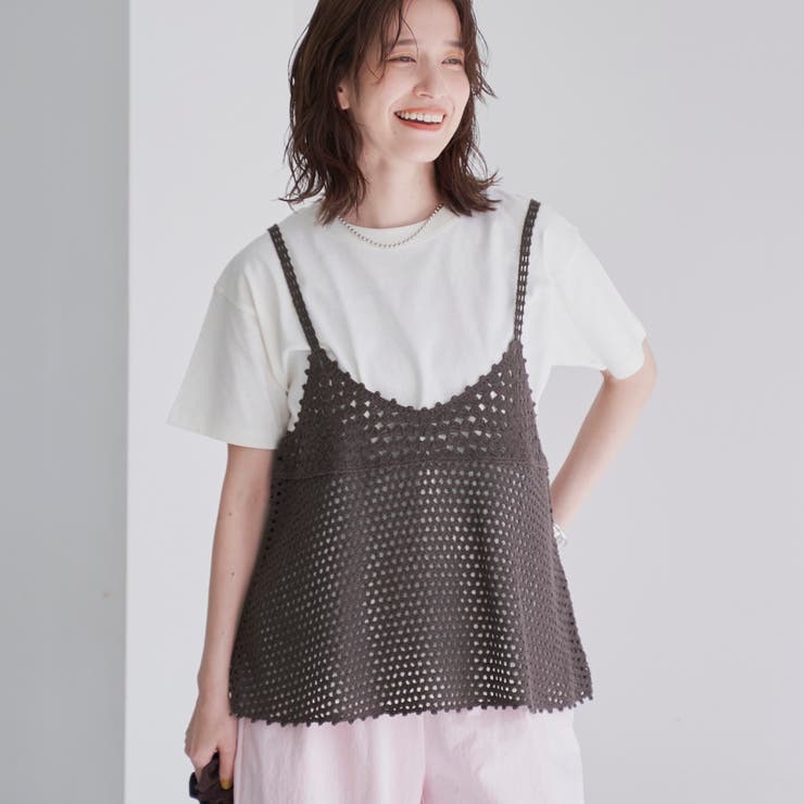 NATURAL | 【セットアイテム】クロシェVキャミセットT | coen【women】