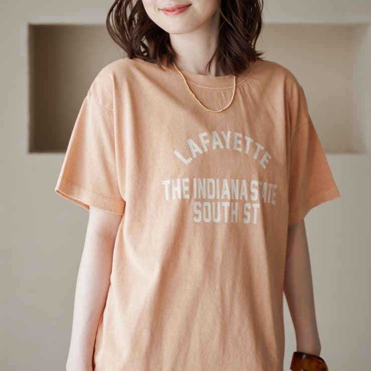 SHERBET | ピグメントアソートロゴプリントTシャツ | coen【women】