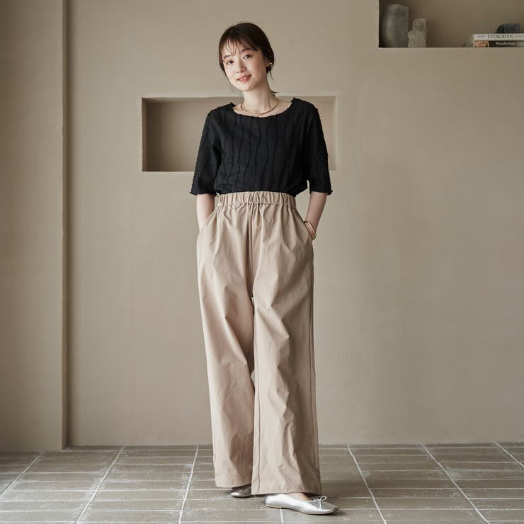 ナミナミジャガードメロー五分袖Tシャツ | coen【women】 | 詳細画像12 