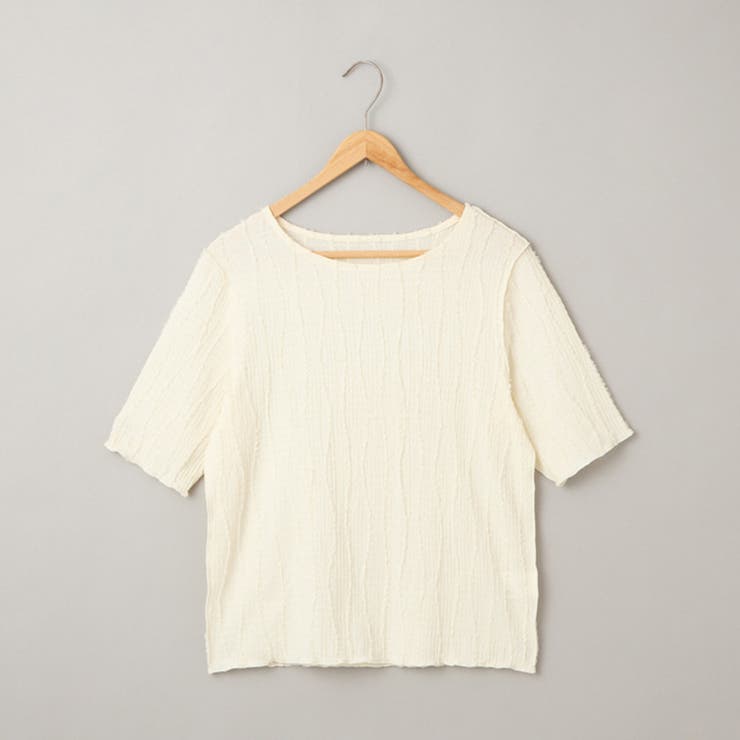 ナミナミジャガードメロー五分袖Tシャツ | coen【women】 | 詳細画像32 