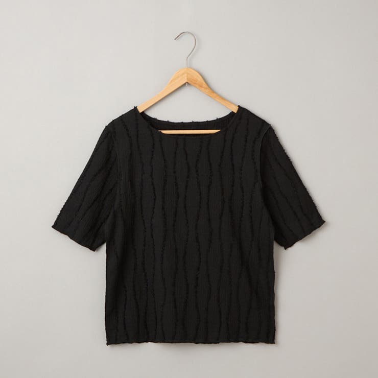 ナミナミジャガードメロー五分袖Tシャツ | coen【women】 | 詳細画像34 