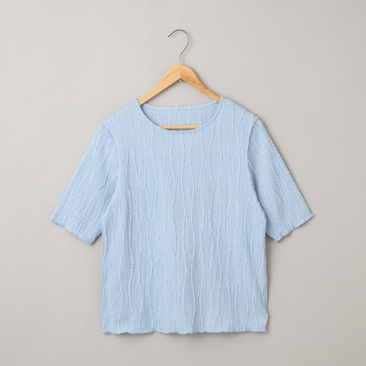 ナミナミジャガードメロー五分袖Tシャツ | coen【women】 | 詳細画像36 