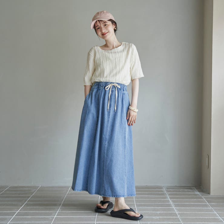 ナミナミジャガードメロー五分袖Tシャツ | coen【women】 | 詳細画像5 