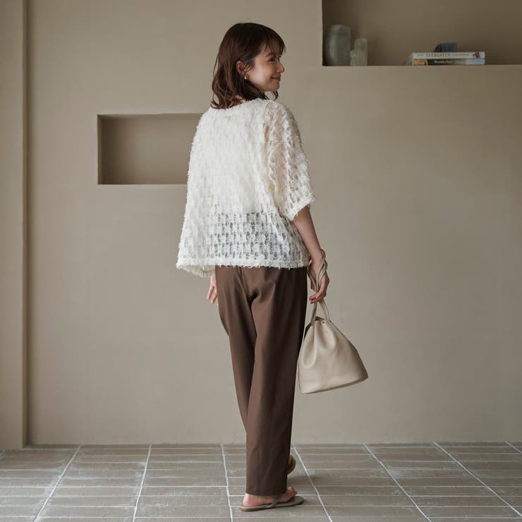 【セットアイテム】フェザーチュールプルオーバー＆タンクトップセット | coen【women】 | 詳細画像10 