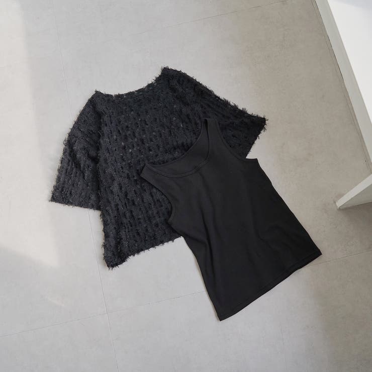 【セットアイテム】フェザーチュールプルオーバー＆タンクトップセット | coen【women】 | 詳細画像3 