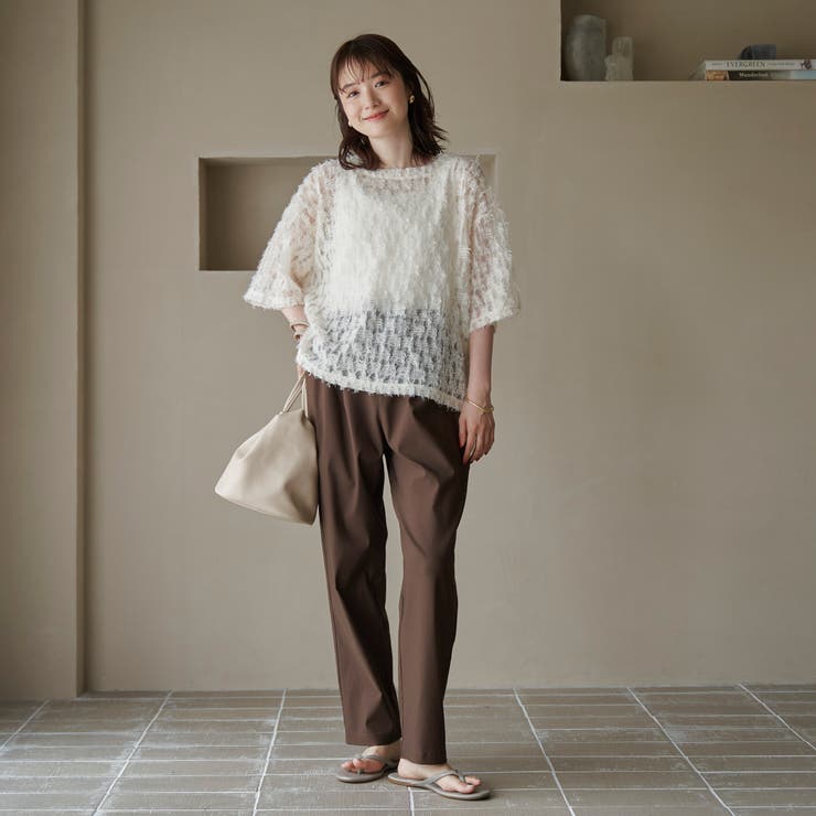 【セットアイテム】フェザーチュールプルオーバー＆タンクトップセット | coen【women】 | 詳細画像8 