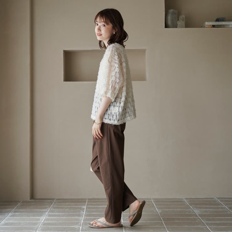 【セットアイテム】フェザーチュールプルオーバー＆タンクトップセット | coen【women】 | 詳細画像9 