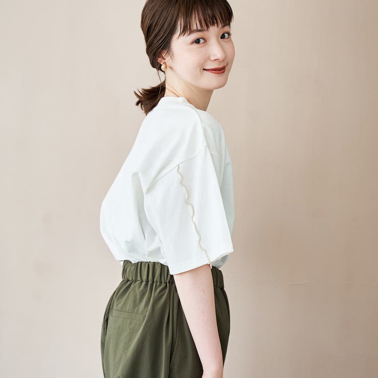 配色メローデザインTシャツ | coen【women】 | 詳細画像3 