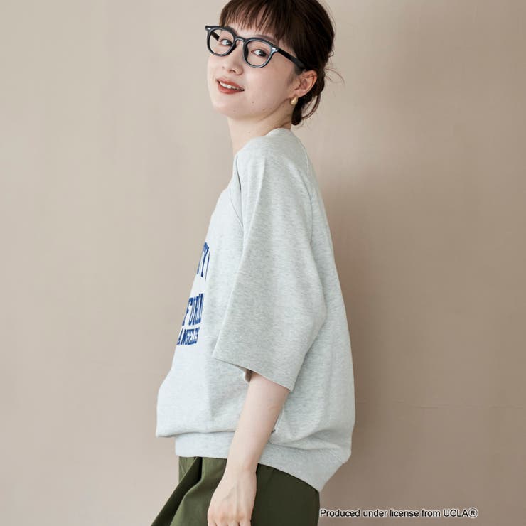 【UCLA 別注】 カレッジプリント裏毛ハーフスリーブプルオーバー | coen【women】 | 詳細画像3 