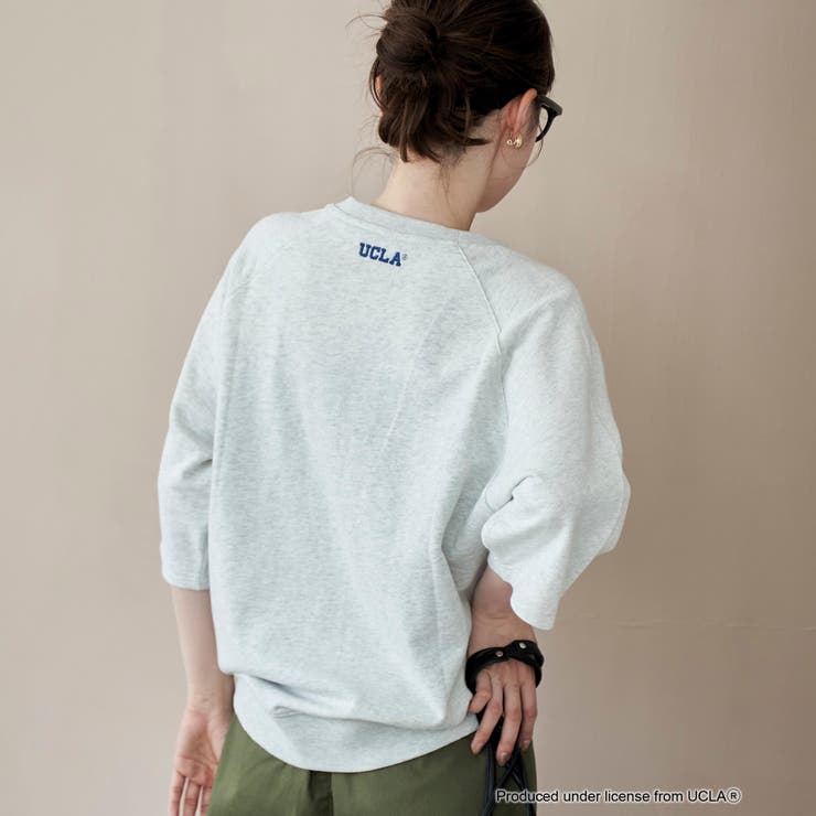 【UCLA 別注】 カレッジプリント裏毛ハーフスリーブプルオーバー | coen【women】 | 詳細画像4 