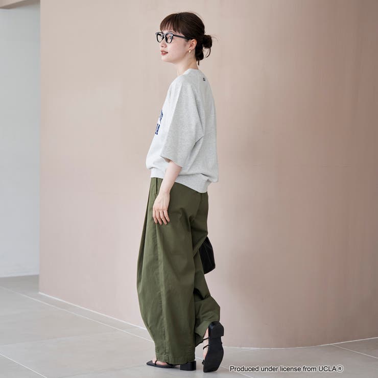 【UCLA 別注】 カレッジプリント裏毛ハーフスリーブプルオーバー | coen【women】 | 詳細画像8 