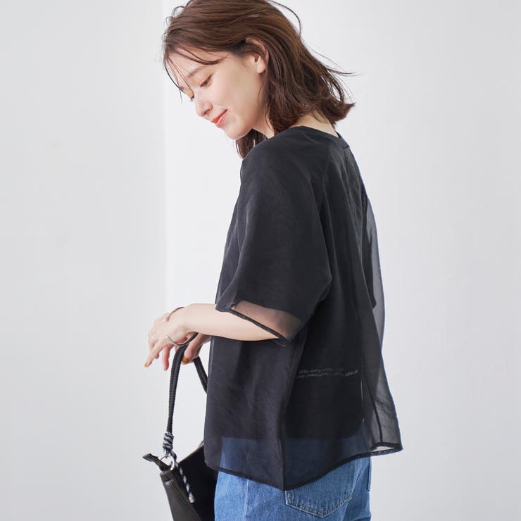チビロゴ刺繍シアーオーバーTシャツ | coen【women】 | 詳細画像12 