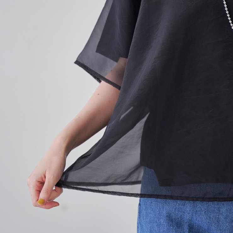 チビロゴ刺繍シアーオーバーTシャツ | coen【women】 | 詳細画像14 