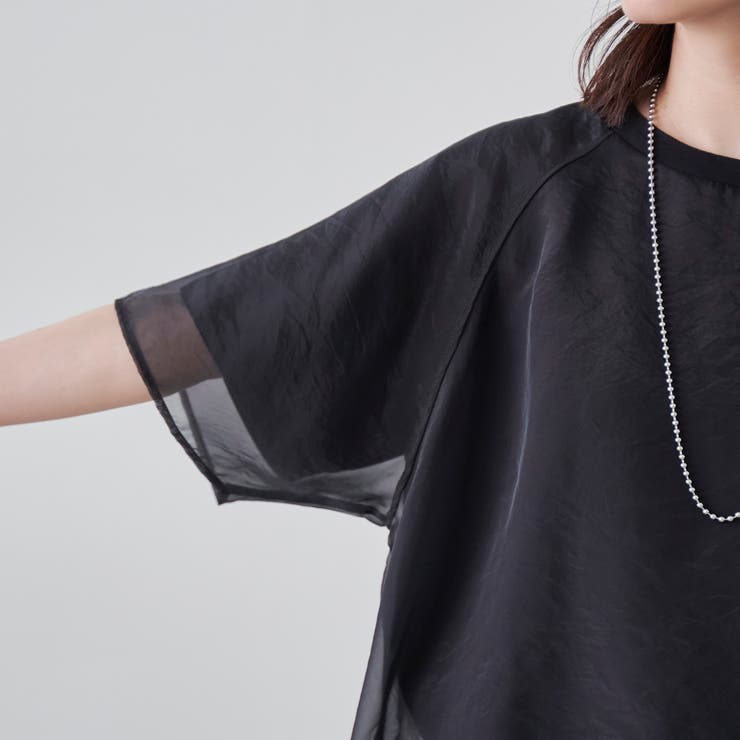 チビロゴ刺繍シアーオーバーTシャツ | coen【women】 | 詳細画像15 
