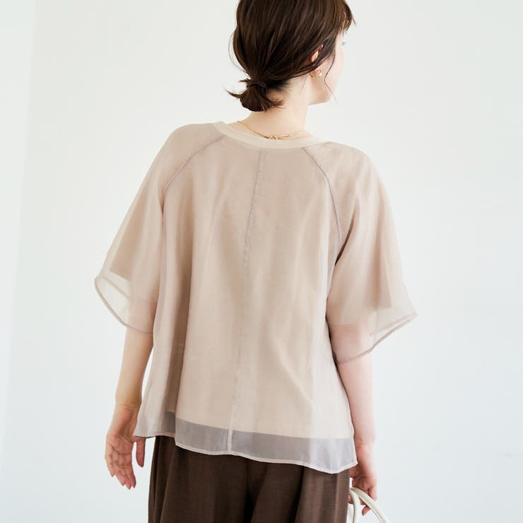 チビロゴ刺繍シアーオーバーTシャツ | coen【women】 | 詳細画像23 