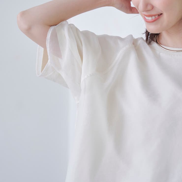 チビロゴ刺繍シアーオーバーTシャツ | coen【women】 | 詳細画像5 