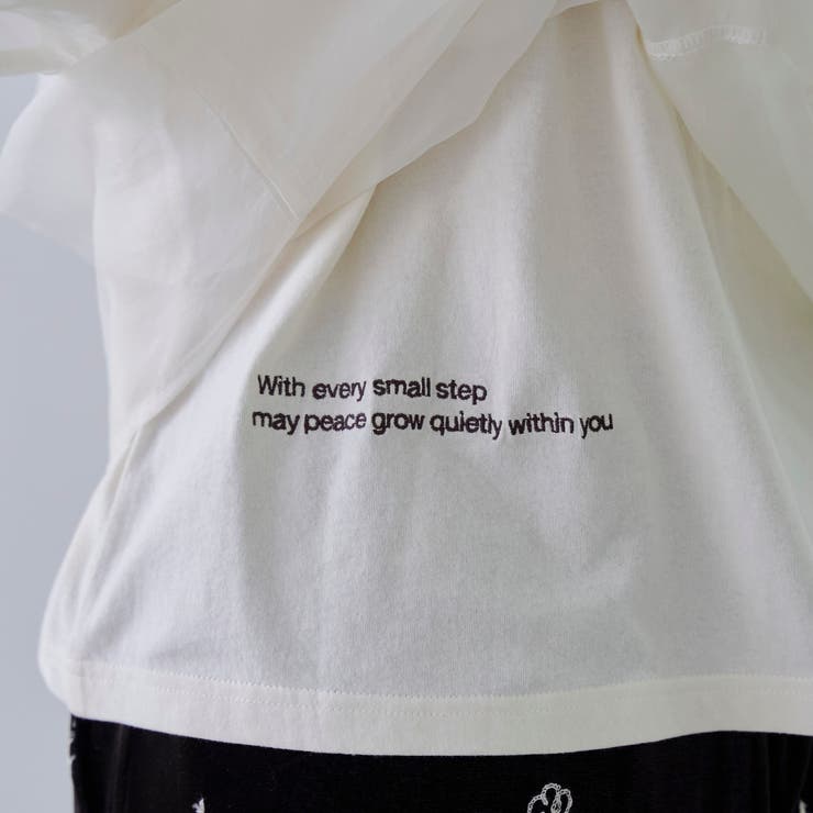 チビロゴ刺繍シアーオーバーTシャツ | coen【women】 | 詳細画像6 