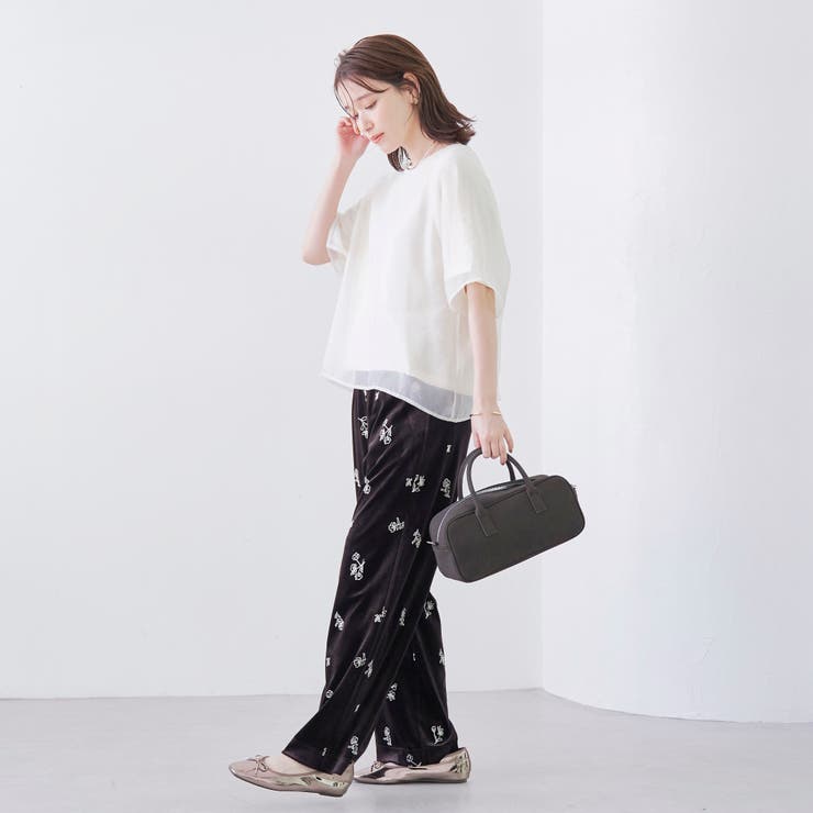 チビロゴ刺繍シアーオーバーTシャツ | coen【women】 | 詳細画像9 